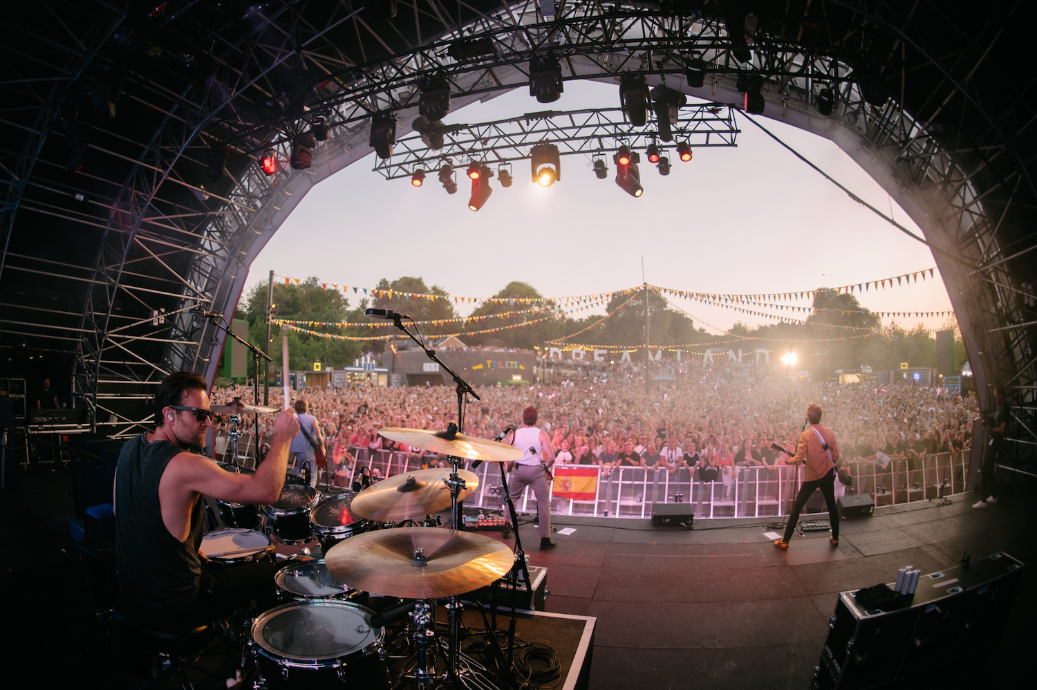 McFly performing at Dreamland Margate Kent music festival 